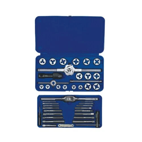 41PC MACHINE SCREW/FRACTIONAL TAP + HEX DIE SET