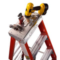 Werner Ladder side steps close-up