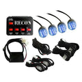 36WATT 4BULB PROFESSIONALGRADE LED BLUE STROBE LIGHT KIT ALL PLUG & PLAY