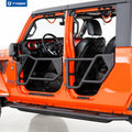 18C WRANGLER UNLIMITED/00C GLADIATOR TEXTURED BLACK MIRROR MOUNT TUBULAR FRONT & REAR DOORS ONLY