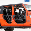 18C WRANGLER UNLIMITED/00C GLADIATOR TEXTURED BLACK MIRROR MOUNT TUBULAR FRONT & REAR DOORS ONLY