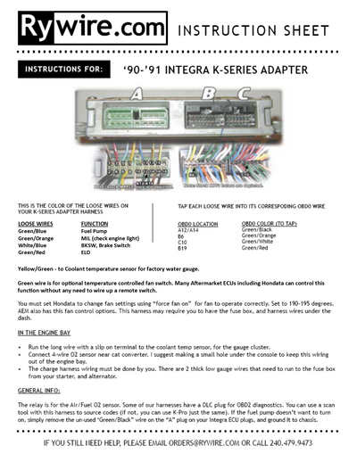 Rywire auto part