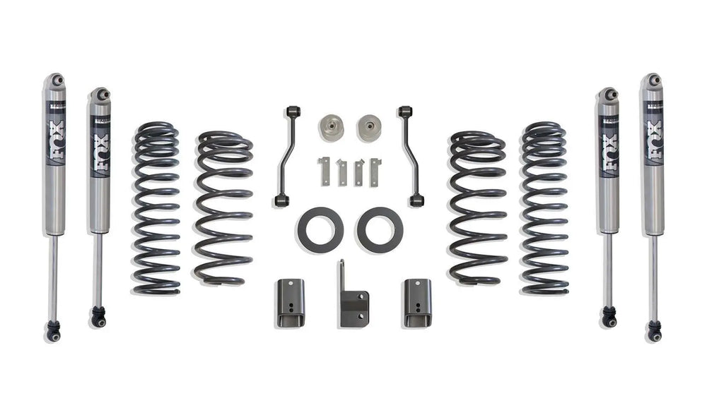21C WRANGLER 4XE(HYBRID)4IN LIFT KIT W/ FOX 2.0 PERFORMANCE SERIES SHOCKS GREY