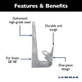 CLAW ANCHOR 222 LB/100KG