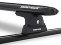Rhino-Rack 07-10 Jeep Wrangler 2 Door SUV Vortex RLT600 Track Mount 2 Bar Roof Rack - Black
