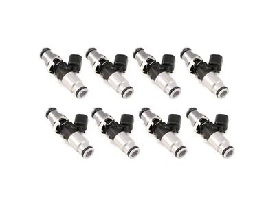 Injector Dynamics 2600-XDS Injectors - 60mm Length - 14mm Top - 14mm Bottom Adapter (Set of 8)