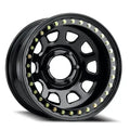 Aluminum Wheels 15x10 Black Daytona RT51 Gloss Black Beadlock -44 Offset 5 on 139.7 Bolt Pattern 107.95 Bore Raceline
