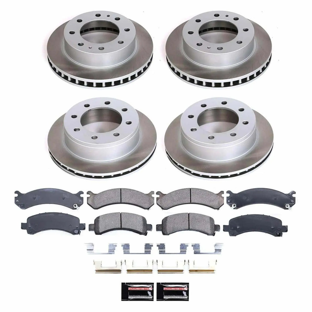 Power Stop 06-16 Chevrolet Express 2500 Front and Rear Semi-Coated Rotor Kit