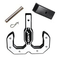 GEN-Y Hitch Hulk 2.0 Tow Hook 16K 2" Shank Black/White with Reducer Sleeve, Pin and Clip - GH-0071-W
