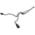 1520 FORD F150 CATBACK EXHAUST SYSTEM RAW TUBE W/BLACK TIPS