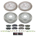 Power Stop 18-20 Mitsubishi Eclipse Cross Front and Rear Semi-Coated Rotor Kit