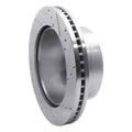 R1 Concepts Brake Rotor Drilled and Slotted Silver Fits Ford F-250