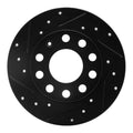 DFC 04-11 Audi A8 Front Left Dimpled & Slotted Silver Brake Rotor