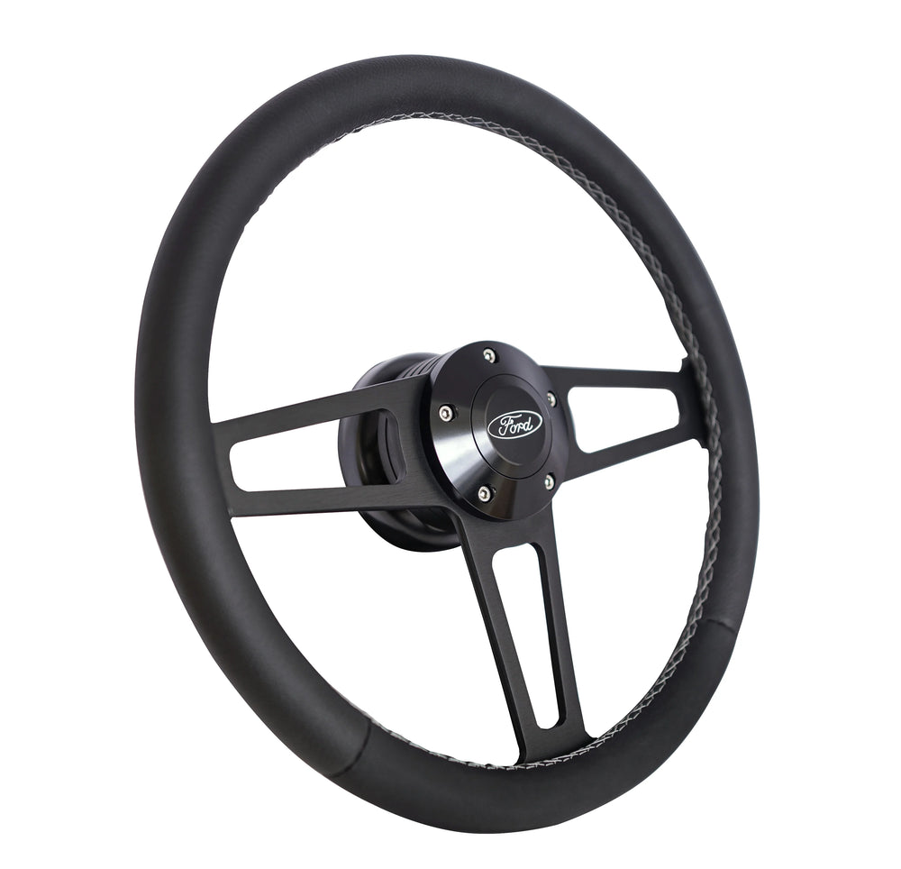 T Series Blk Wheel FORD Logo/Install Kit