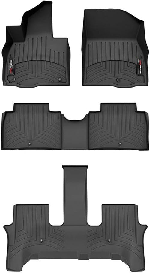 WeatherTech Black Front Rear and Rear Floorliners Fits 2026 Palisade 441947-1-2-3