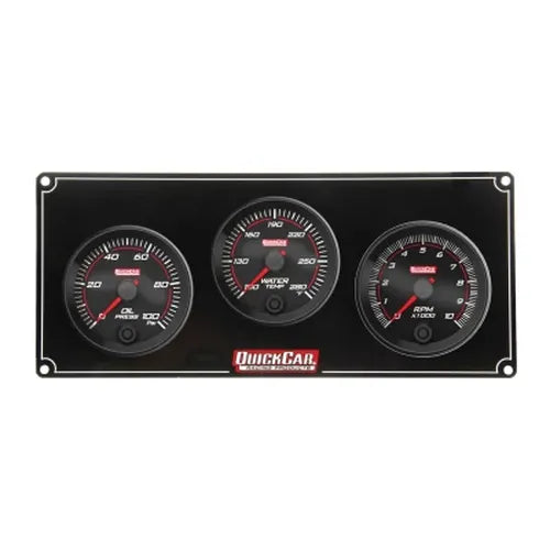 Redline 2-1 Gauge Panel OP/WT w/Recall Tach