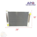 RADIATOR ALUM PLSH FORD 19X28