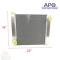RADIATOR ALUM PLSH FORD 19X28