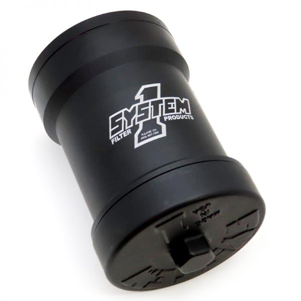 Billet Oil Filter w/Blt Cap 45 Micron - Black