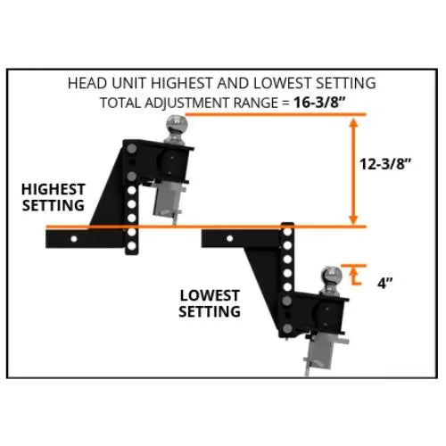 B W Continuum WDH HEAD UNIT 16K 2.5 REC. Extended Drop - WDHH4514