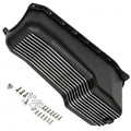 8600 CHEVY 305350 SB FINNED ALUMINUM OIL PAN 4QT BLACK