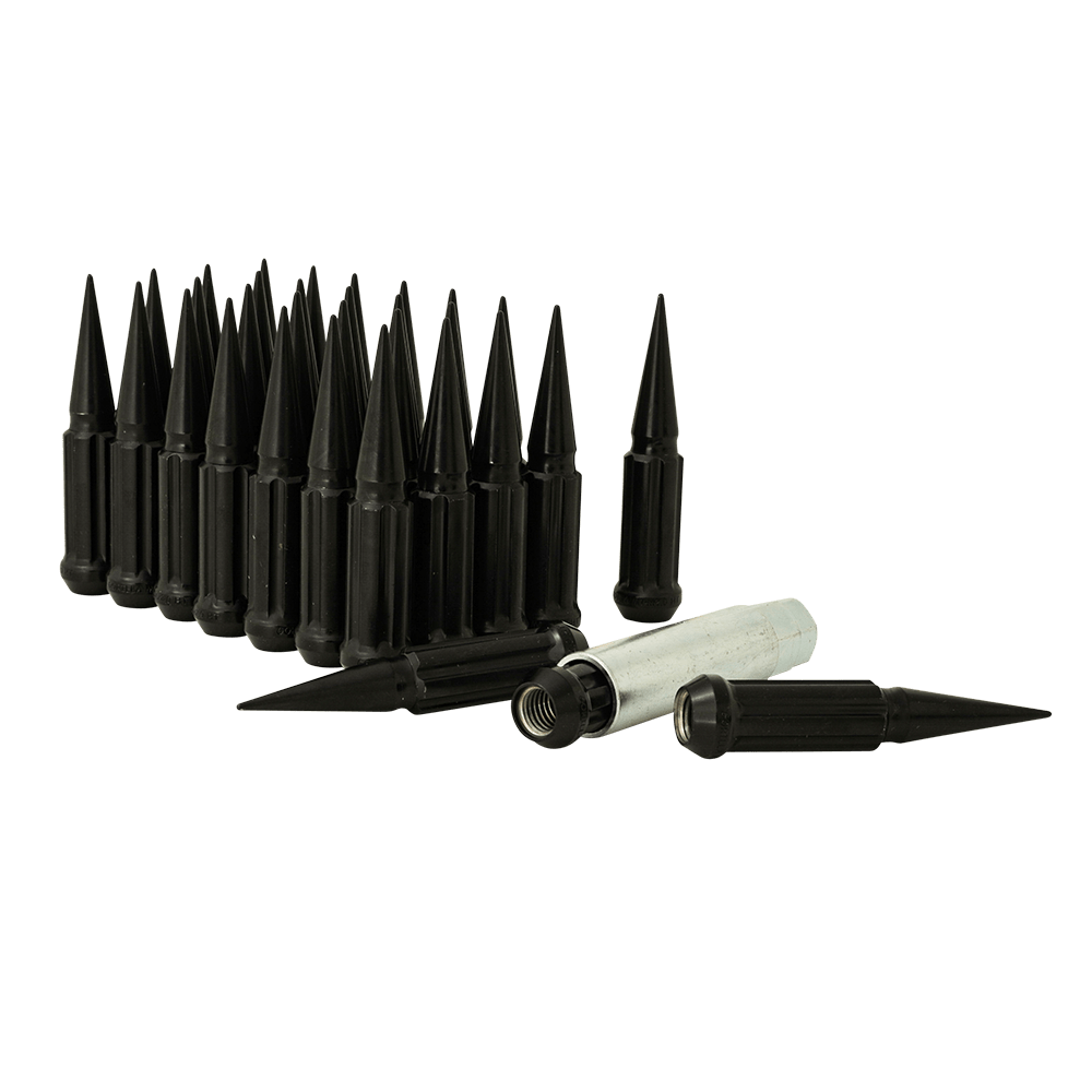 Gorilla 8 LUG 14X2.0 SPIKE LUG INSTALL KIT BLACK