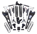 RLS - 4 Coil Spring Lift Kit with Falcon 3.3 Front Rear Shocks Radius Arms Dual Steering Stabilizer and Front Track Bar Bracket Fits Ford F250 F350 Diesel 2017-2022