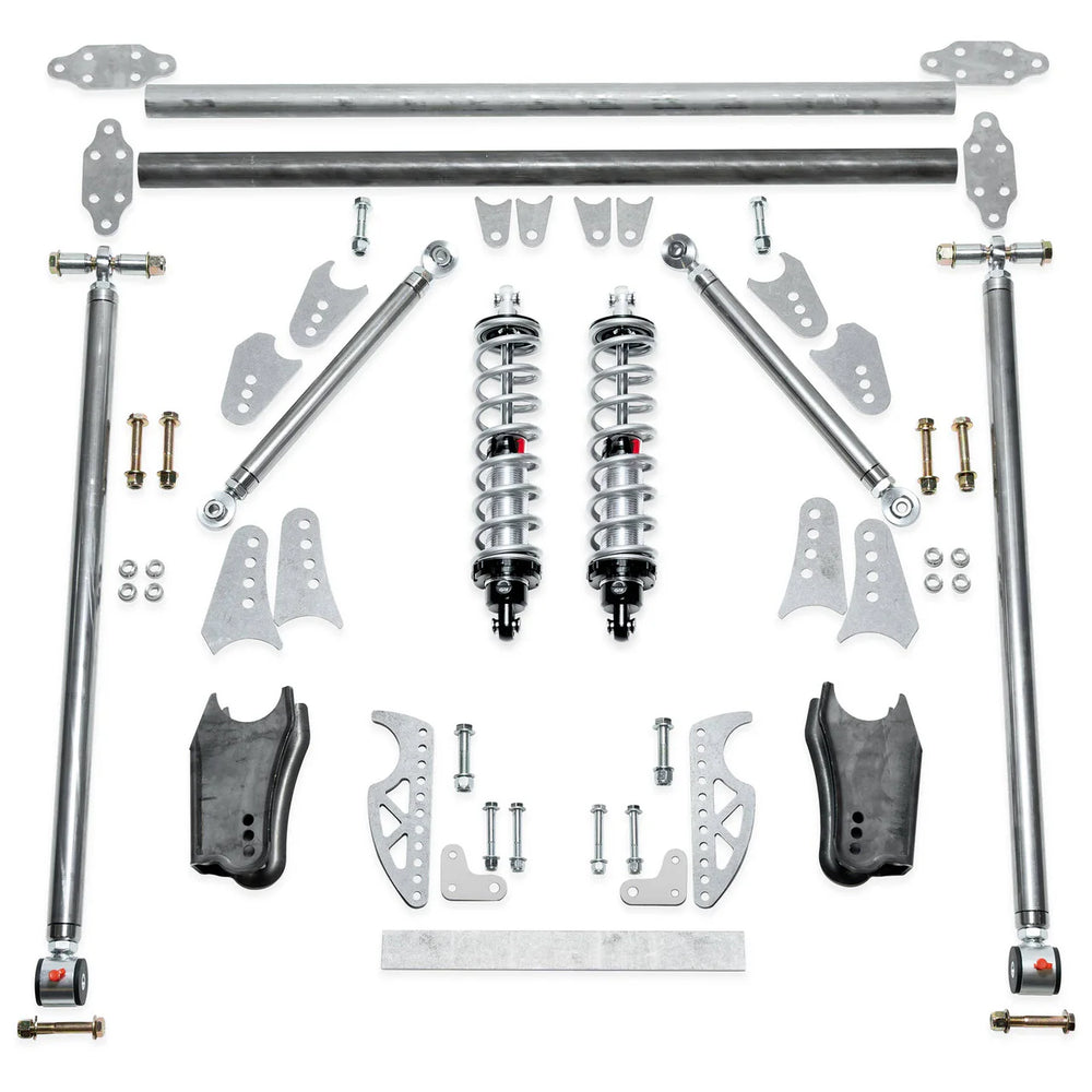 Rear 4-Link Triangulated Double Adjustable Shocks