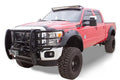 Black Cutout Style Smooth Finish 4-Piece Fender Flare Set For 2011-2016 Ford F250 To F-450 Super Duty Bushwacker