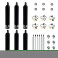 QA1 22.25 Eye-B/Eye-B V-None Dry LD Piston Shock Large Aluminum Coilover 14.38 - 6 Pack