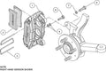 Wilwood DPHA Front Caliper & Pad Kit Black Honda / Acura w/ 262mm OE Rotor