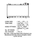 CSF 06-08 Subaru Forester 2.5L OEM Plastic Radiator