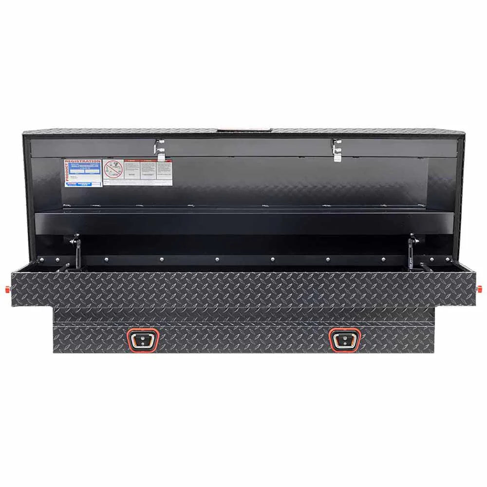 SADDLE BOX ALUM COMPACT GUNMETAL GRAY 6.0 CU FT