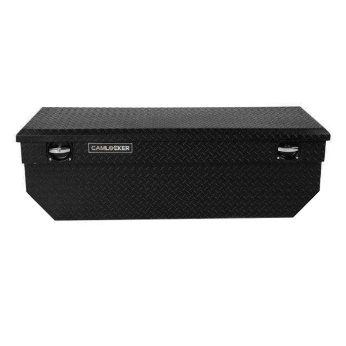 CAM 60IN CHEST BEVELED CORNERS MATTE BLACK W/RAIL