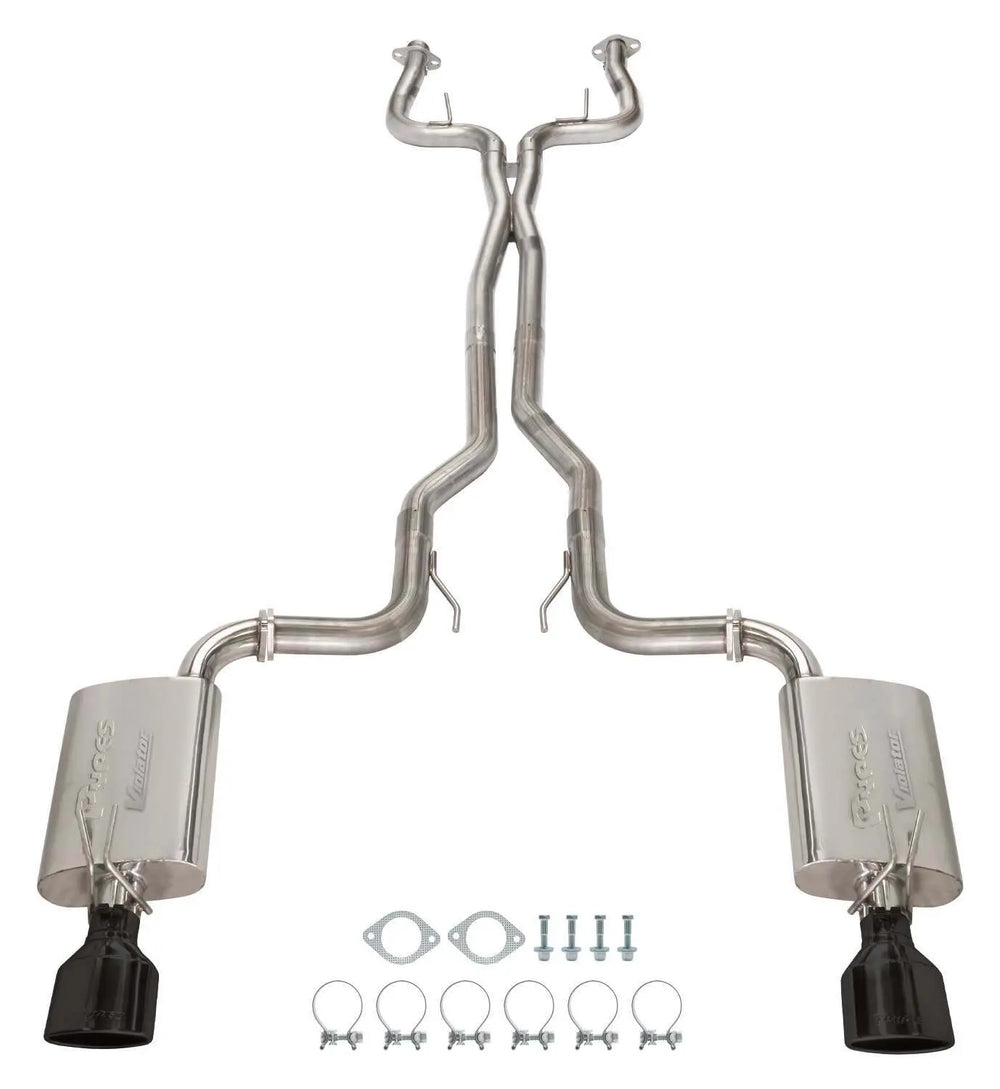 2008-2009 G8 Cat Back Violator Exhaust System 304/409 Stainless Black Powder Coated SGG62VB