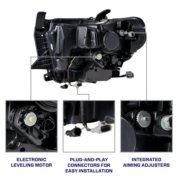 20142021 TOYOTA TUNDRA LED PROJECTOR HEADLIGHTS (PAIR)