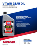 SYNTHETIC SAE 75W140 VTWIN GEAR OIL 1 QT CASE OF