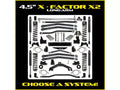 Rock Krawler 07-18 Jeep Wrangler JK 2DR 4.5in Adventure-X Long Arm - Stage 1