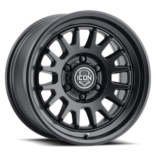 ICON Anza 17x8.5 6x5.5 25mm Offset 5.75in BS 95.1mm Hub Bore Satin Black Wheel