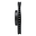 R1 16-25 BMW 330e Left Front Drilled & Slotted Black Brake Rotor