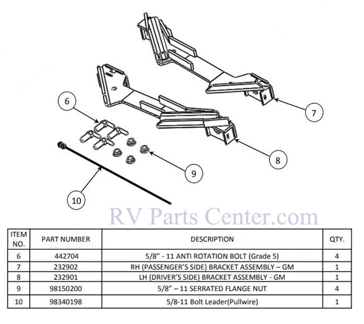 BRACKETS/HARDWARE FOR 2328