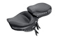 Mustang 06-17 Harley Dyna Wide Touring 1PC Seat w/Studs - Black