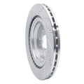 DFC 14-20 Cadillac Escalade Front Right Drilled & Slotted Silver Brake Rotor