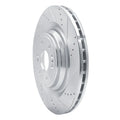 DFC 14-20 Cadillac Escalade Front Right Drilled & Slotted Silver Brake Rotor