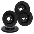 R1 Concepts Brake Rotor- D/S - Black Fits Acura RL