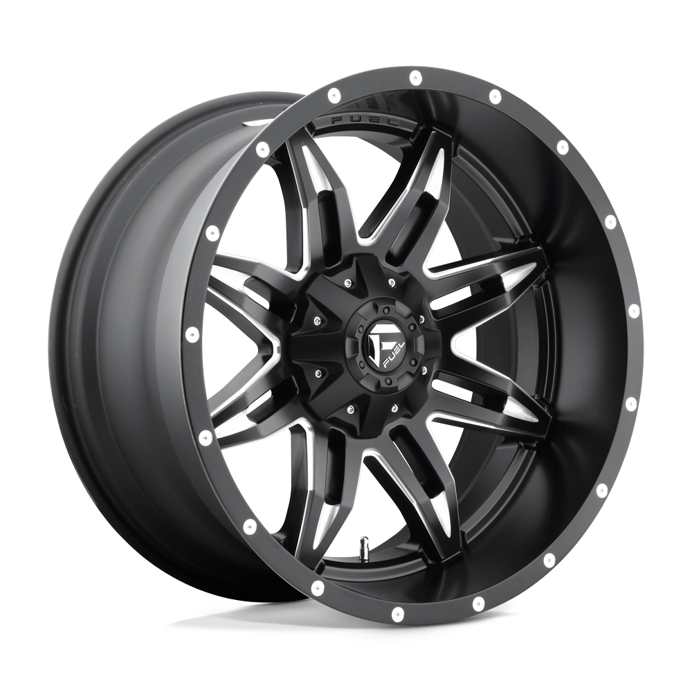~(42 lbs. 23X23X12)~ LETHAL 20x9 8x180.00 GLOSS BLACK MILLED (20 mm)