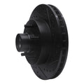 R1 69-96 Buick Estate Wagon Front Right Drilled & Slotted Black Brake Rotor
