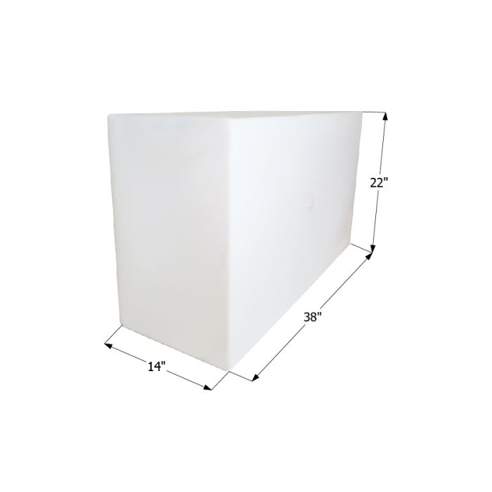 WT2453, 38X22X14, 50 GAL.