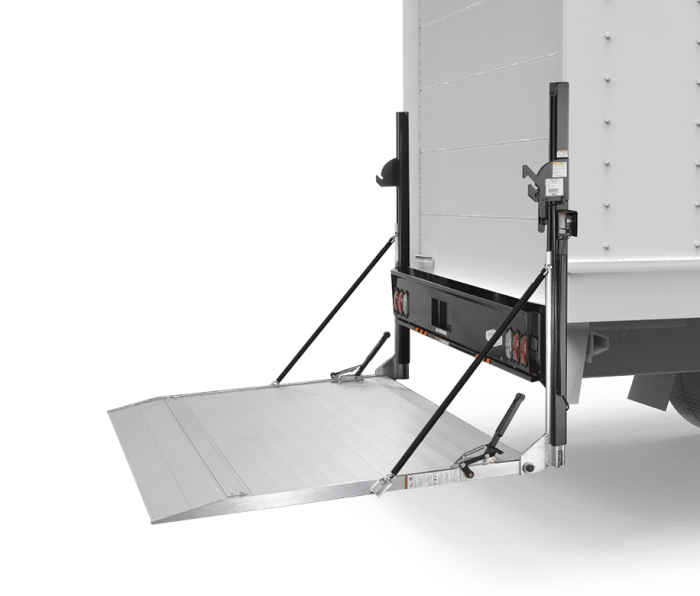 85 X42 FB & VAN LIFT TAPER 6 TRAVEL 3254 GATE WT 860 2000 LB CAPACITY TREADPLATE