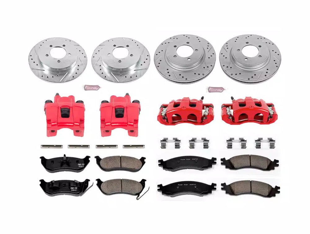 Power Stop 06-10 Ford Explorer Front & Rear Z23 Evolution Sport Brake Kit w/Calipers